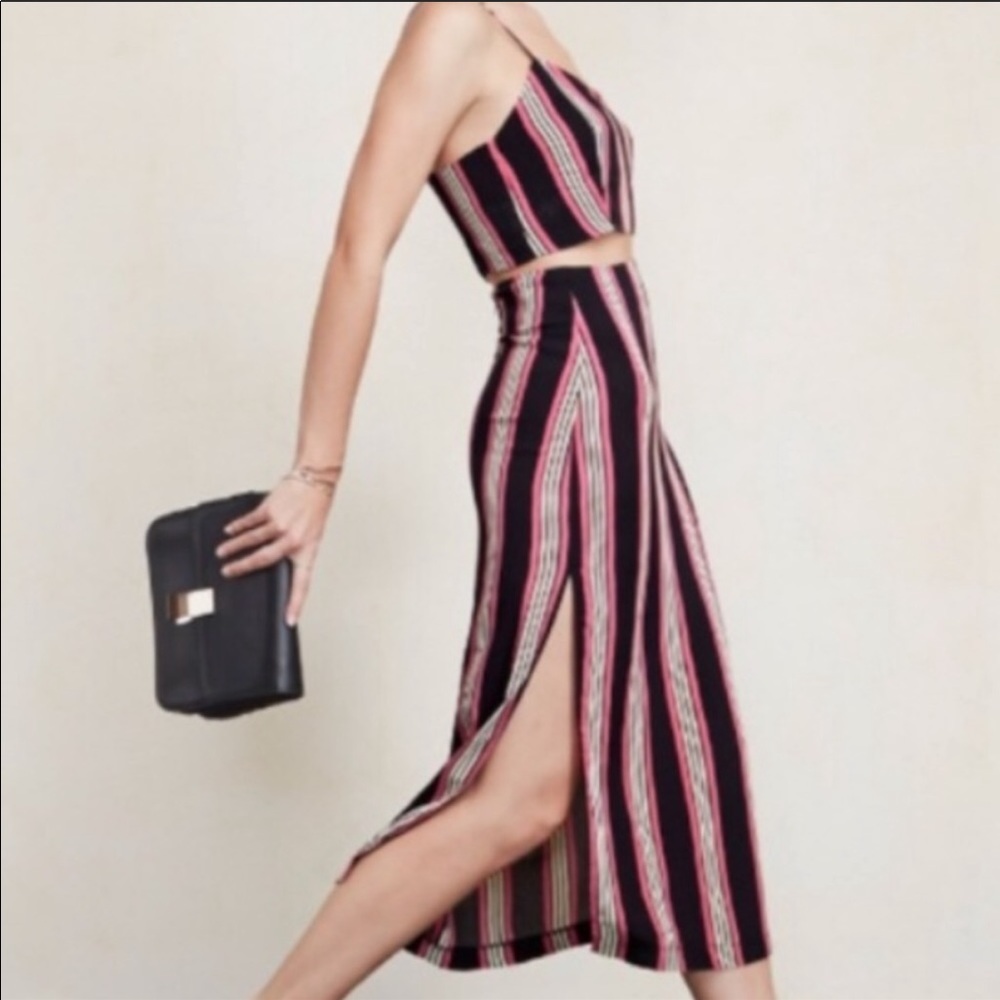 Reformation 2-piece striped dress